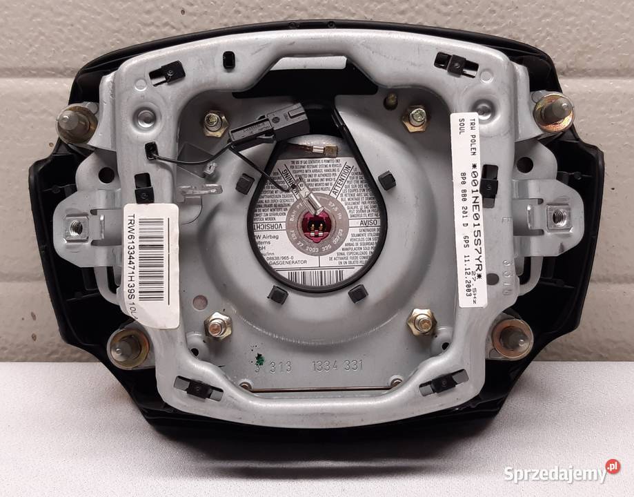 PODUSZKA AIRBAG KIEROWNICY AUDI A3 8P A4 B6 Mielęcin
