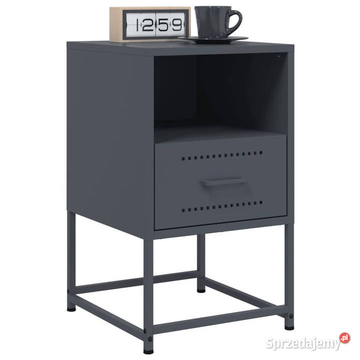 Szafka nocna antracytowa 36x39x605 stal WM846558 Warszawa sprzedam