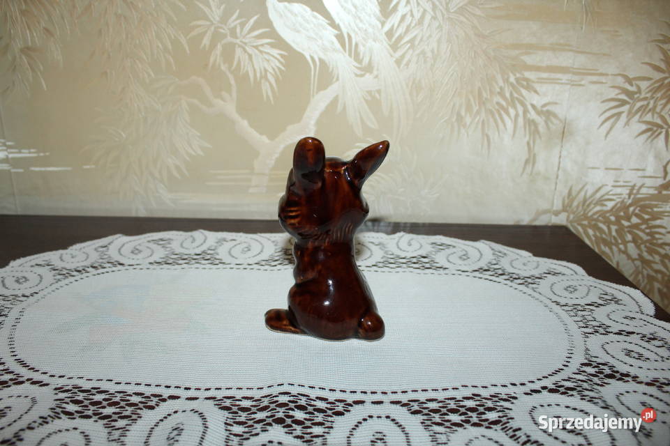 Zajączek Króliczek Porcelit Ceramika PRL Chorzów