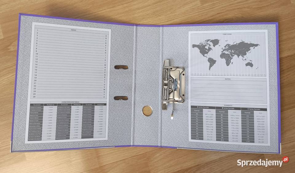 Segregatory A4 2 NOWE czerwony fioletowy biuro Radom