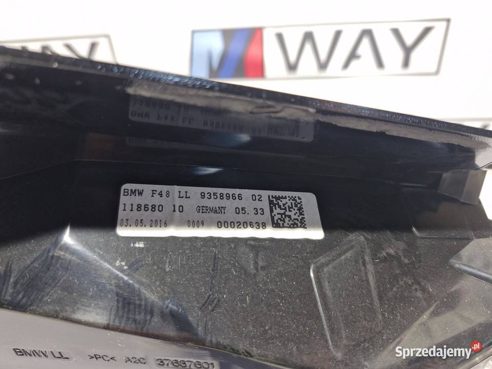 BMW F48 MODUŁ WYŚWIETLACZ PRZEZIERNY HEADUP HUD Komputery