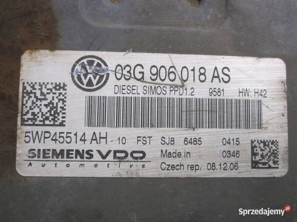 VW GOLF PASSAT 20 TDI moduł sterownik silnika świętokrzyskie Kielce