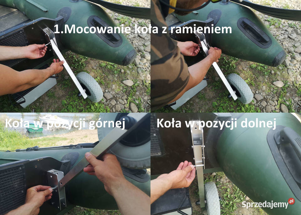 Koła do pontonu kółka do wodowania pontonu Wędkarstwo Oświęcim