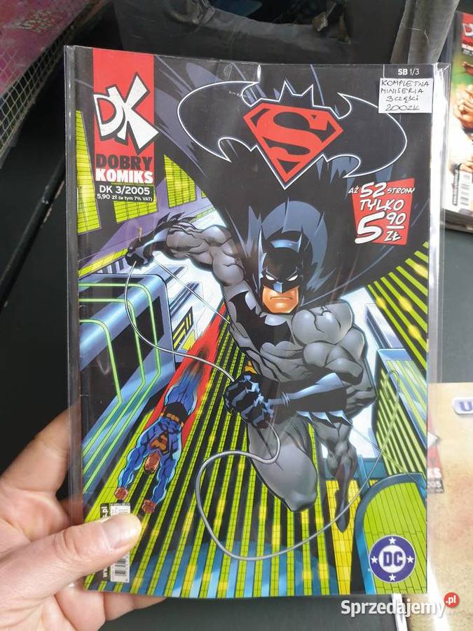 Superman Batman kompletna miniseria 3 komiksy kredowy papier  Komiksy pomorskie Gdynia