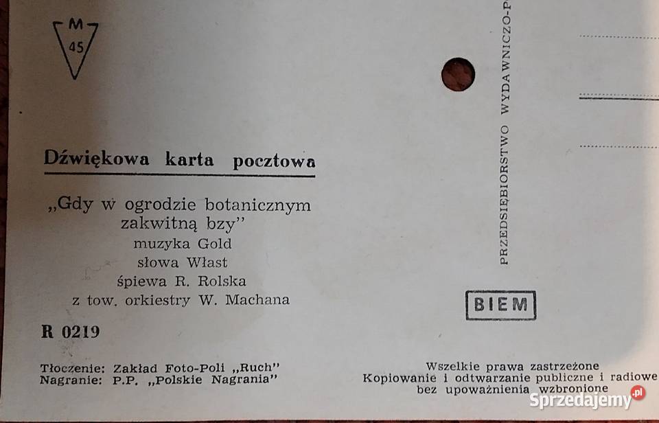 pocztówki dźwiękowe PRL Pozostałe małopolskie Bukowno sprzedam