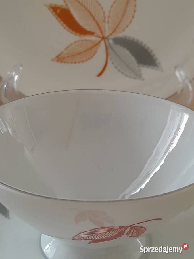 Porcelanowe trio śniadaniowe Weisswasser Bogatynia