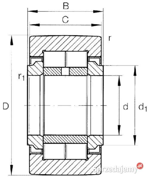 Rolka podporowa NUTR2562A Kamionna
