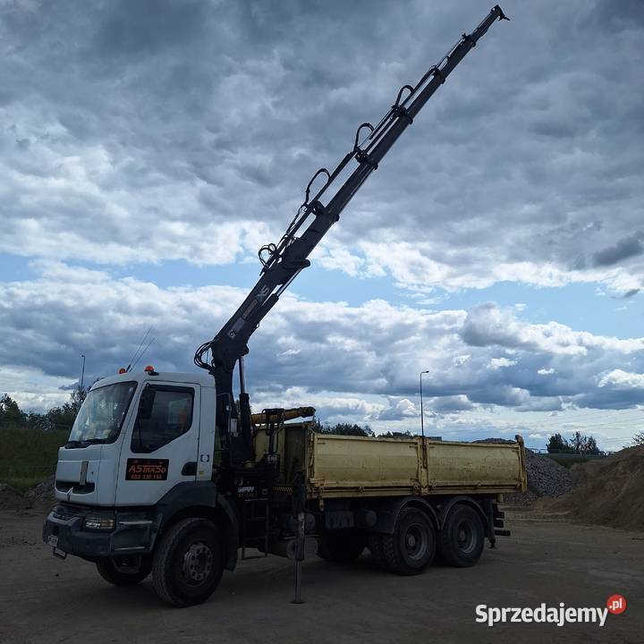 Wywrotka z HDS Renault Kerax 6x4 Sękocin Stary