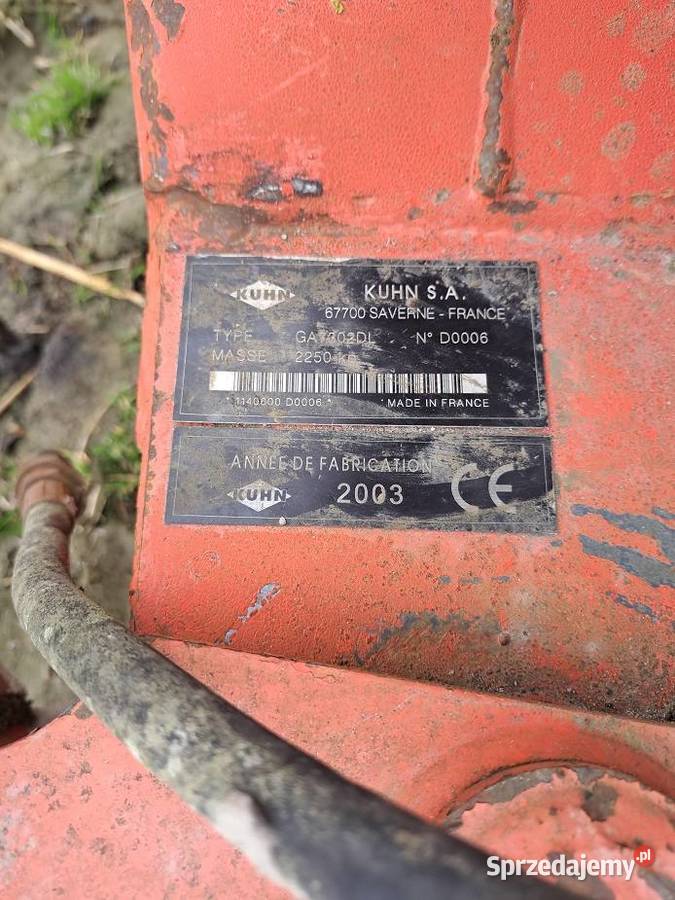 zgrabiarka KUHN 7302 2003 Zambrów