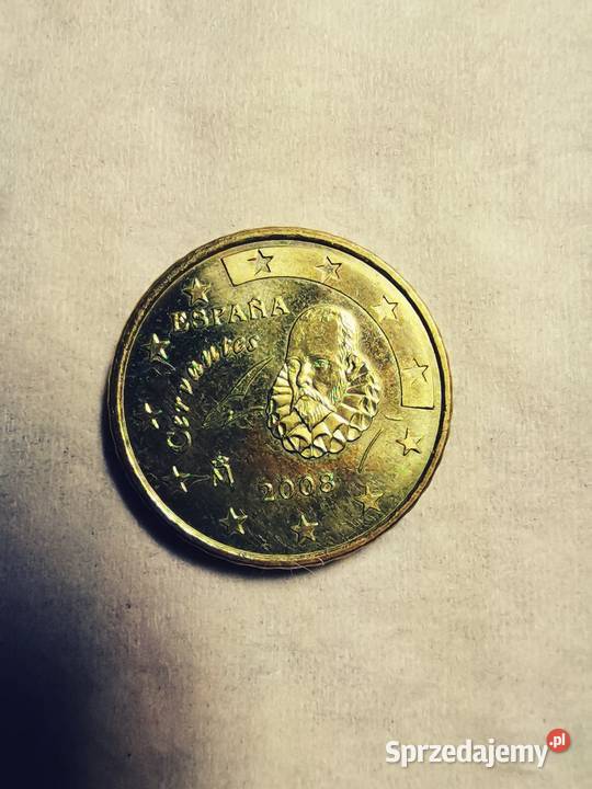 Moneta Hiszpania 10 Euro Cent 2008 Ząbki sprzedam