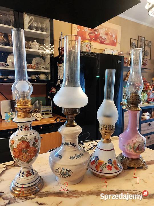 piękna angielska lampa ala nafta Lampy stołowe i nocne lubuskie Gorzów Wielkopolski
