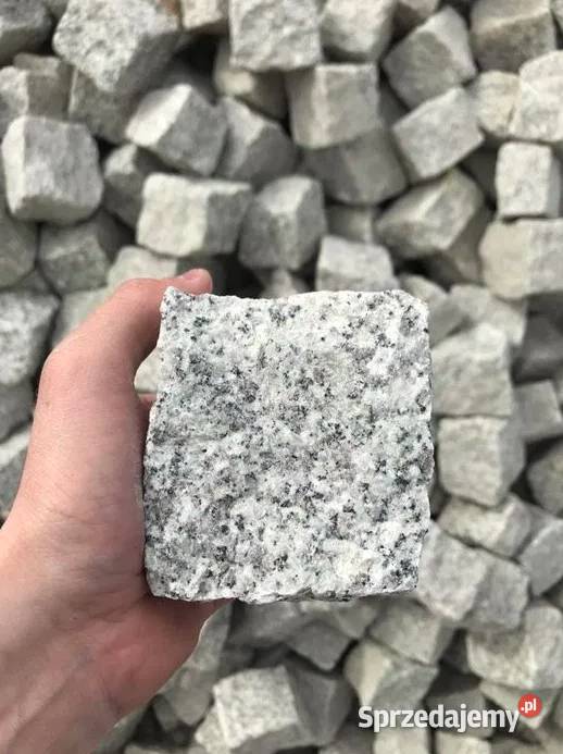 KOSTKA GRANITOWA Szary Granit Brukowa Bruk Materiały budowlane