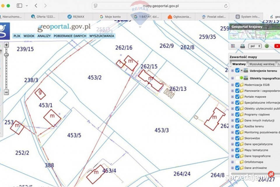 Działki z WZ na 9 domów Zaborze  Wodna