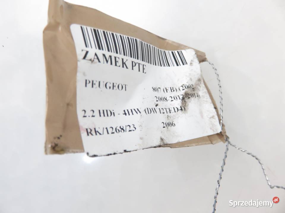 ZAMEK DRZWI PRZESUWNYCH PEUGEOT 807