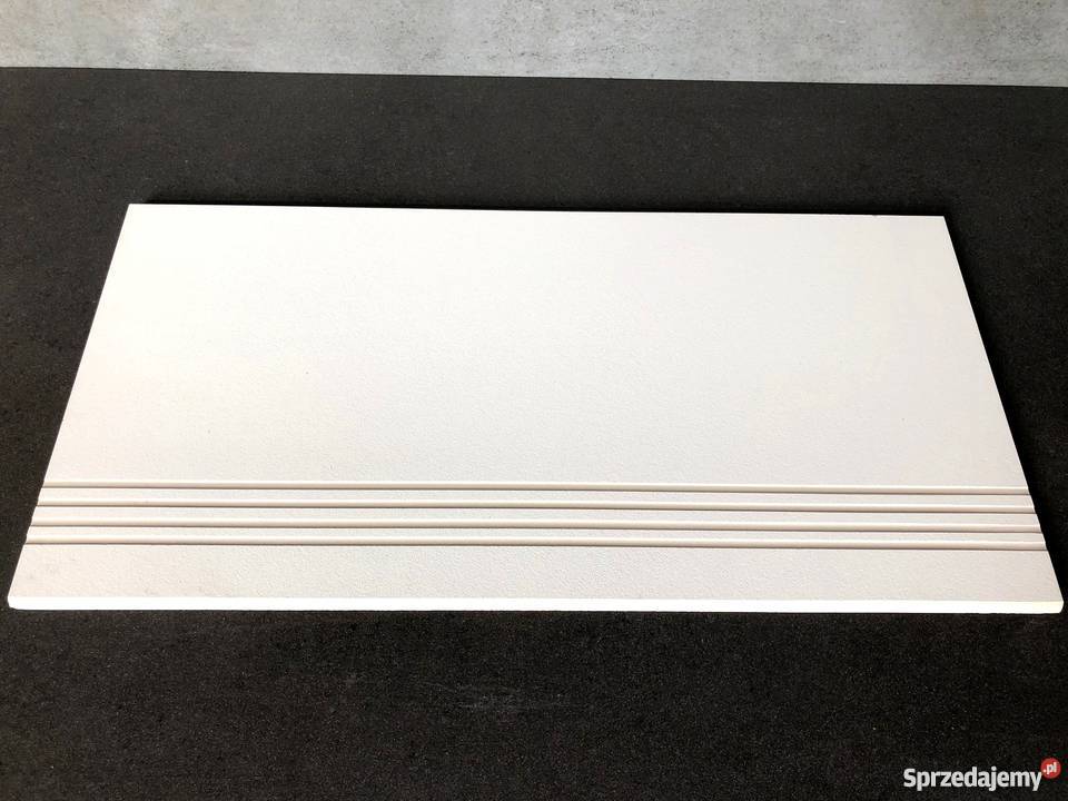 BIAŁE płytki na schody 30x60 ANTYPOŚLIZGOWE Łask