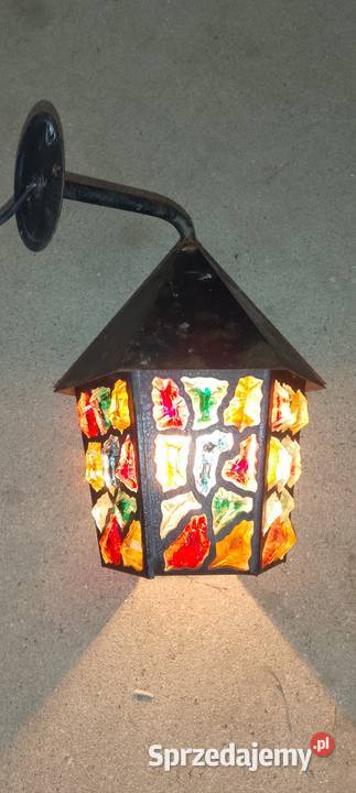 Stara lampa zewnętrzna kinkiet Augustów