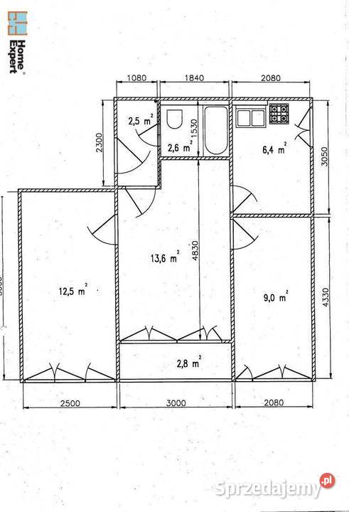 3pok 46met Sky Towera WINDABALKON ZARAZ Wrocław 45.76m2