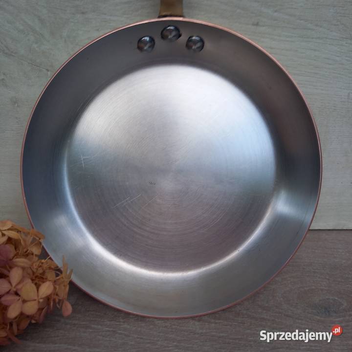 Miedziana patelnia średnica 22 sygnowana mazowieckie Warszawa sprzedam