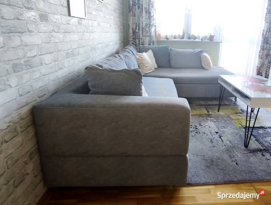 Narożnik z funkcją spania pufy Toruń