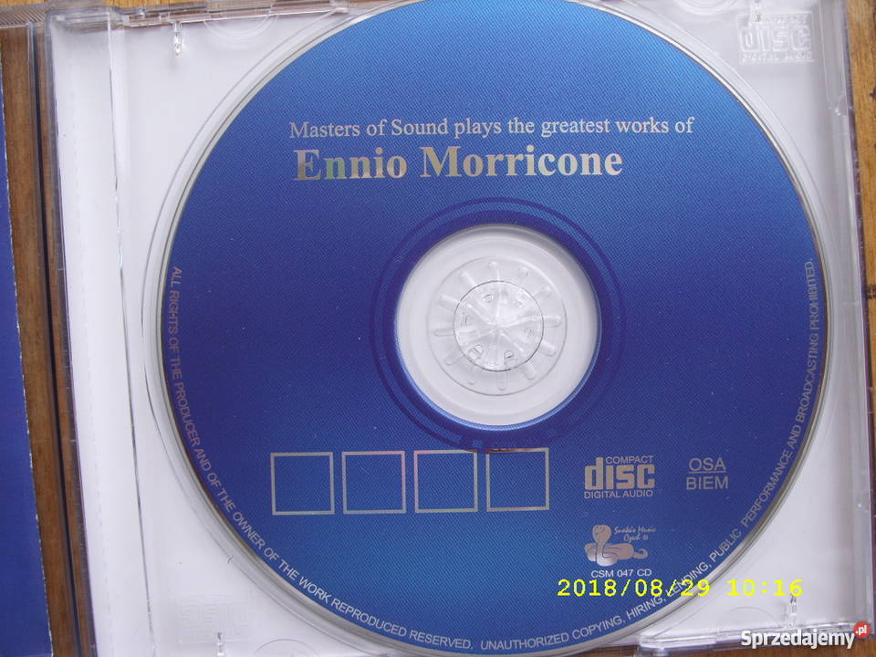 CD filmowa ennio morriconemasters of sound Wołów