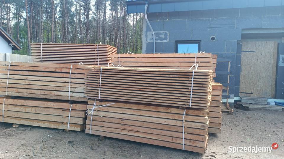 Modrzew tarcica słupki kantówki deski