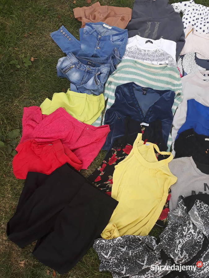 Duża paka mix ubrań 3638 kolorowy Sosnowiec sprzedam