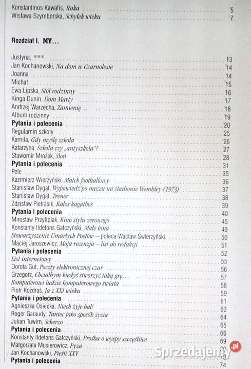 Język polski Do Itaki Z XX i XXI wieku Język lubelskie Chełm sprzedam