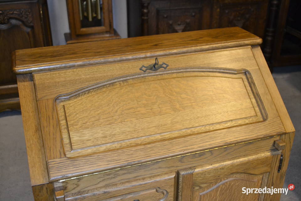 komoda sekretarzyk stylowy dąb Będzin