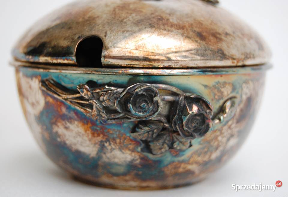 Nowa posrebrzana cukiernica platerowana srebrem Lublin