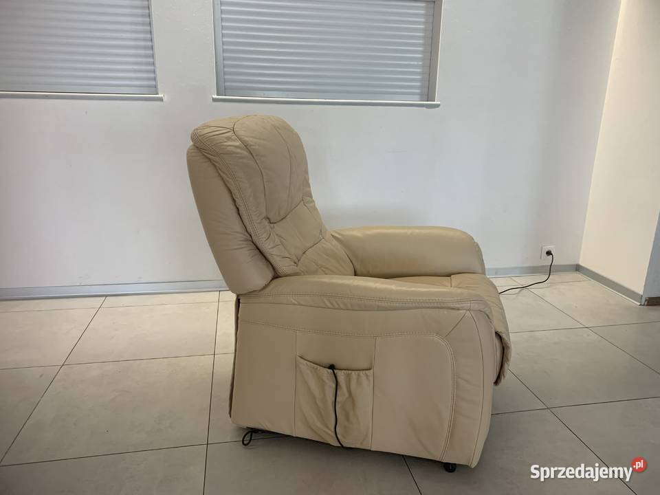 HUKLA SKÓRZNY FOTEL Z SUPER MASAŻEM Kalety
