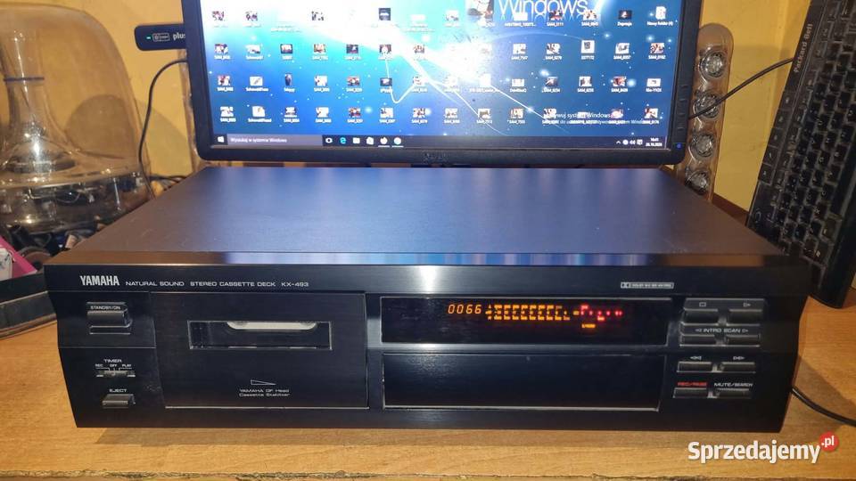 Magnetofon kasetowy Yamaha KX493 idealny stan Warta