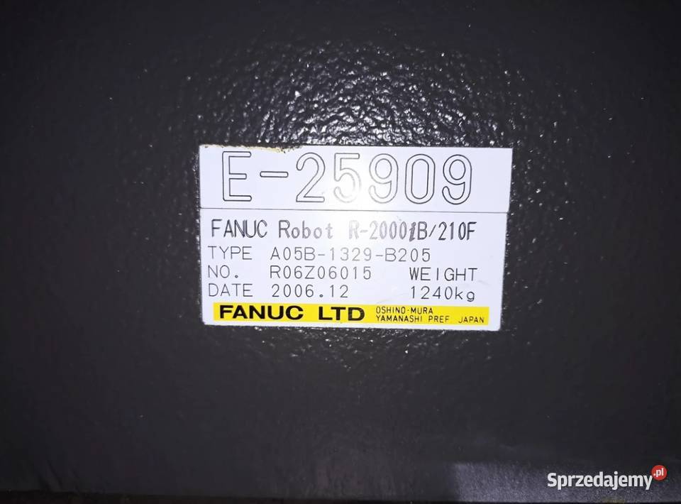 Robot Fanuc R2000iB210F E25909 Częstochowa