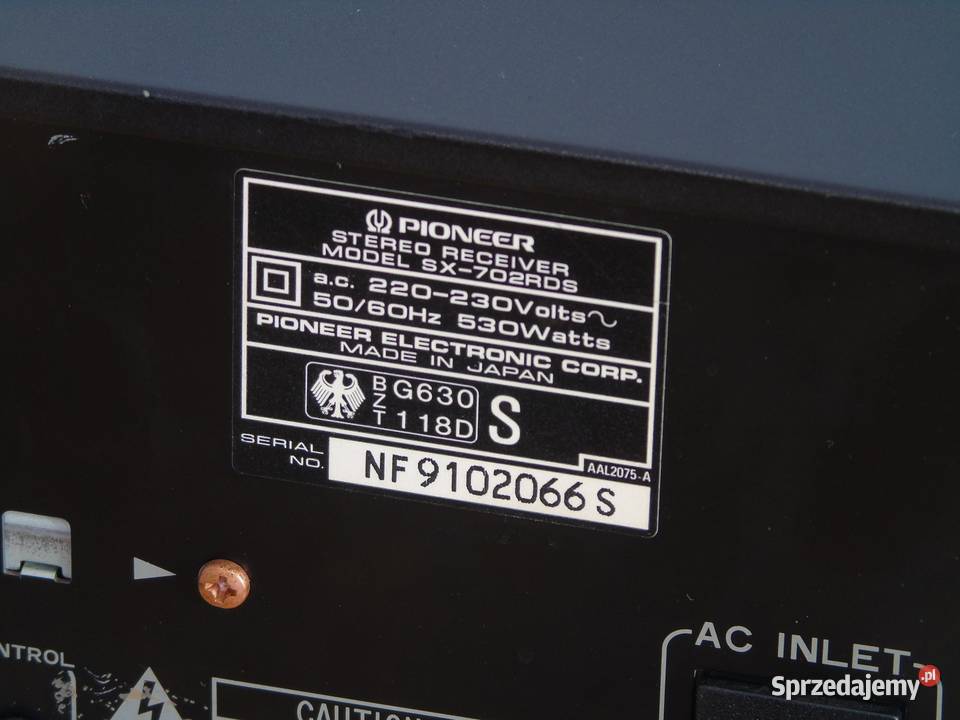 Japoński amplituner Pioneer SX702RDS sprawny 530 Jasło