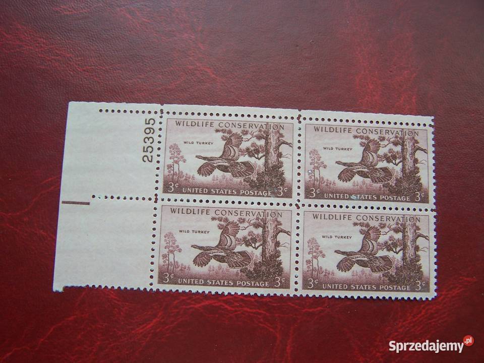 USA 1956 MNH Mi 699 Fauna Ptaki 4x Tychy