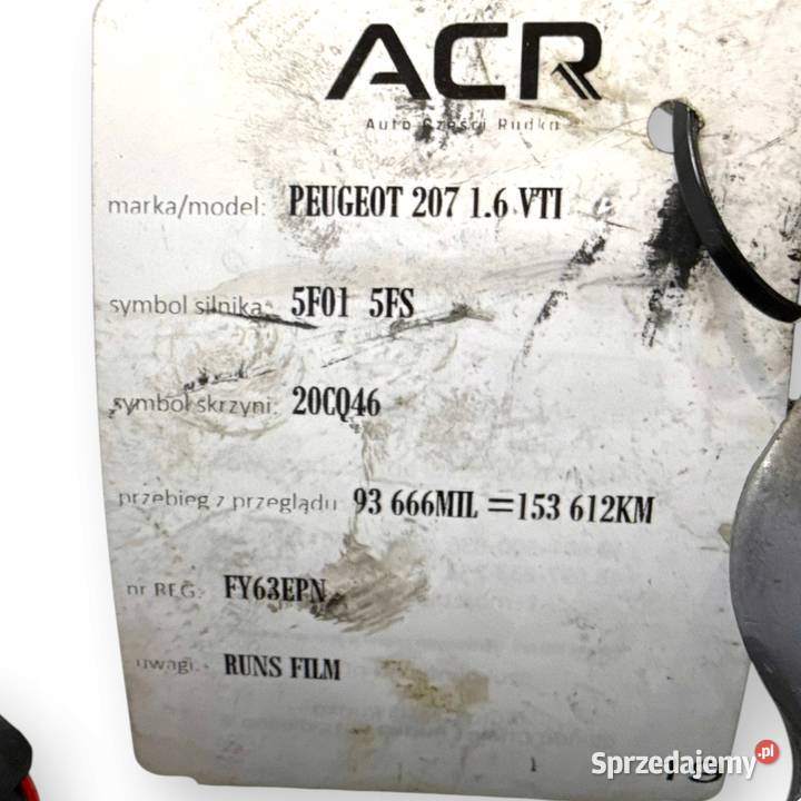 SILNIK 5FS 5F01 Citroen Berlingo C3 C4 II Chełm sprzedam