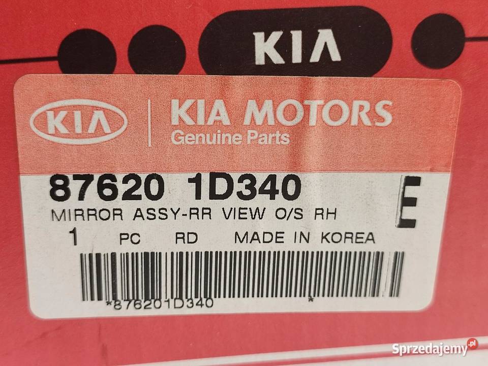 LUSTERKO PRAWE 7PIN KIA CARENS III MPV UN