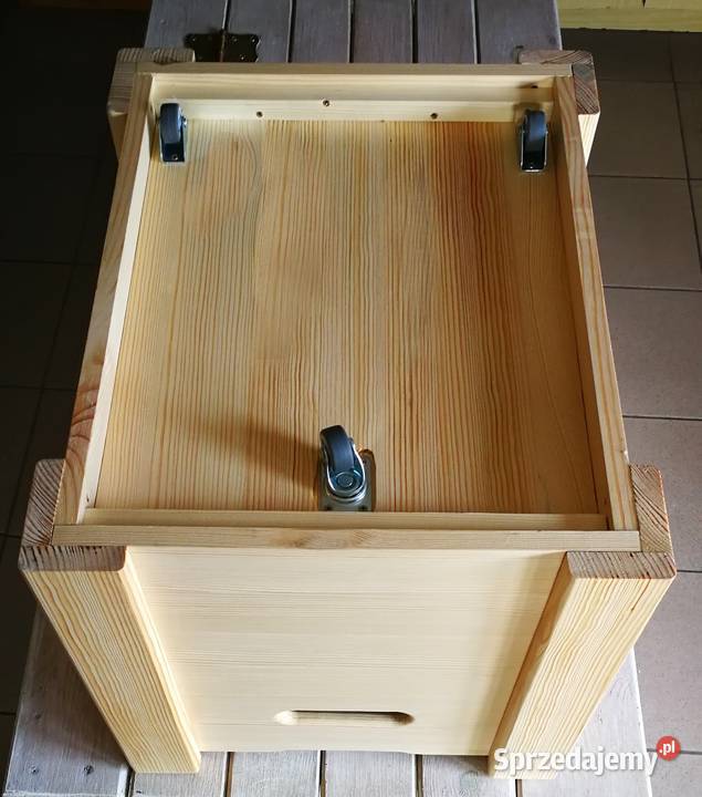 Skrzynka na winyle z pokrywą skrzynka na drewno Pozostałe Radków