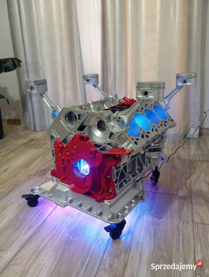 Stolik z bloku silnika V8 Zarzecze