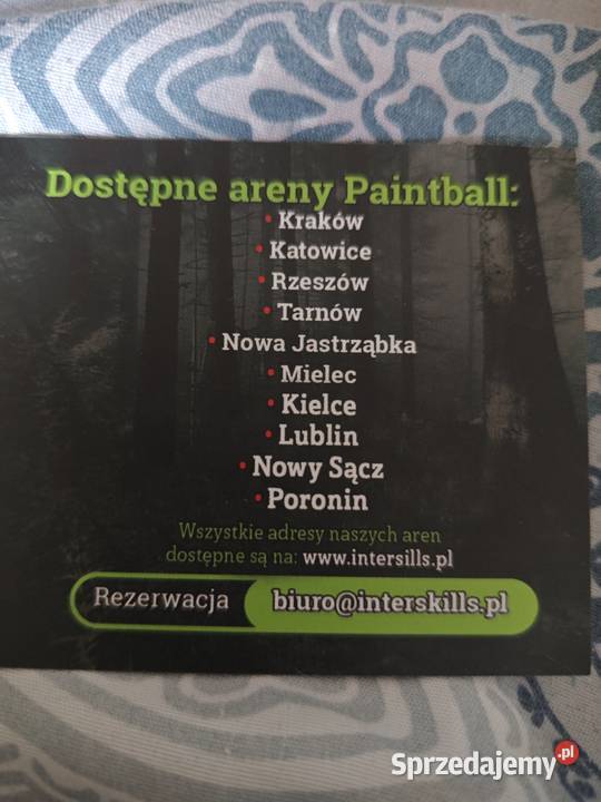 Voucher na Paintball 10 osób Sporty strzeleckie i myślistwo Rzeszów
