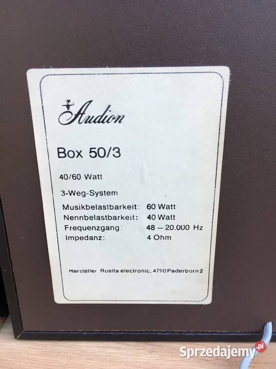 Kolumny AUDION BOX 503 opolskie Opole