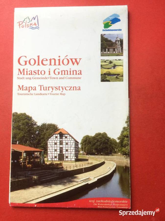 750 Plan Miasta I Gmina Goleniów Mapa Antyki, Sztuka, Kolekcje Szczecin