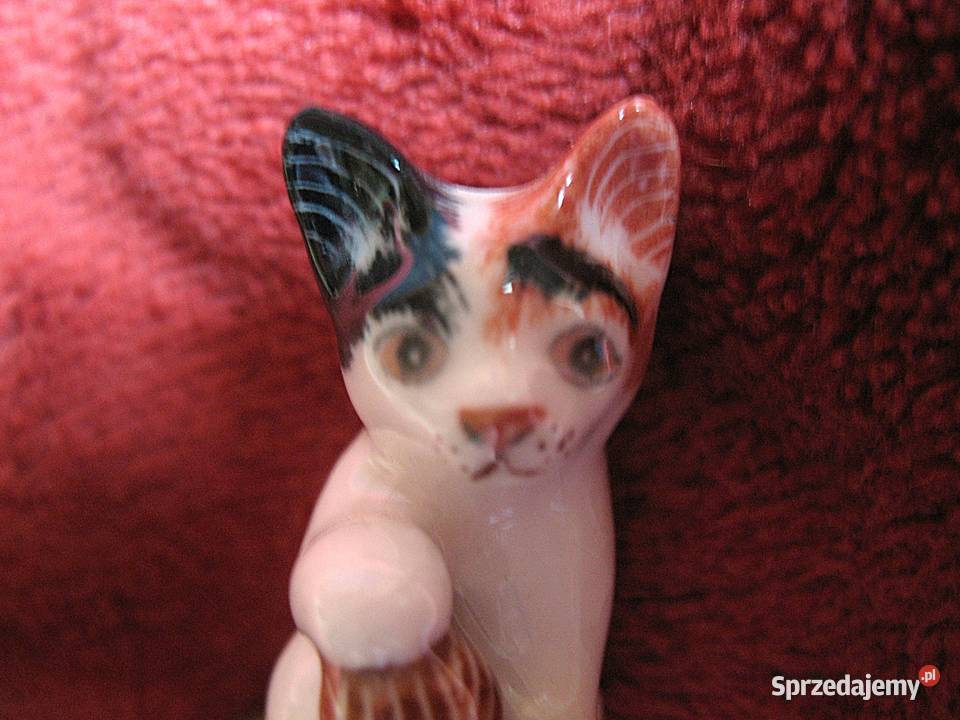 Kot malutki kotek figurka z porcelany 3 x 5 x 15