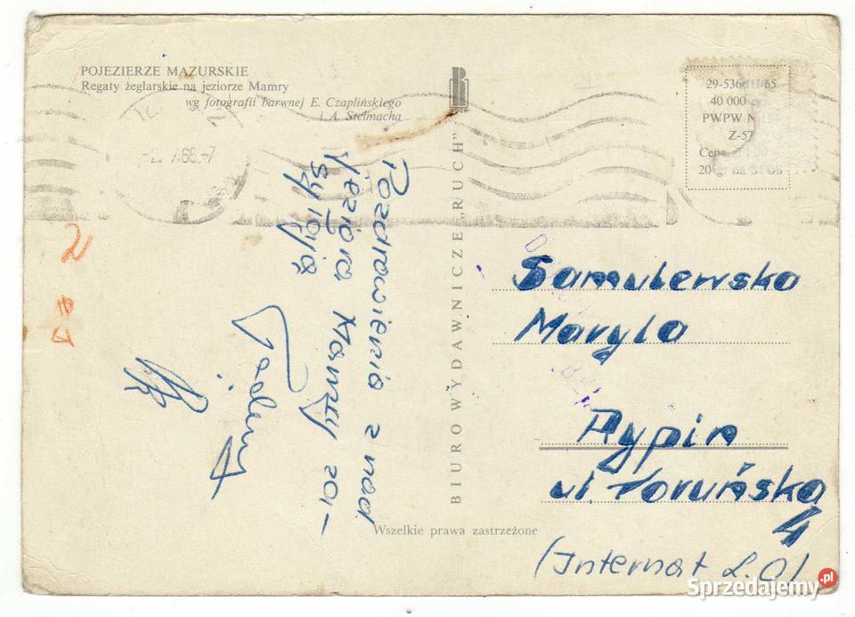 POJEZIERZE MAZURSKIE REGATY MAMRY 1 Krynki sprzedam