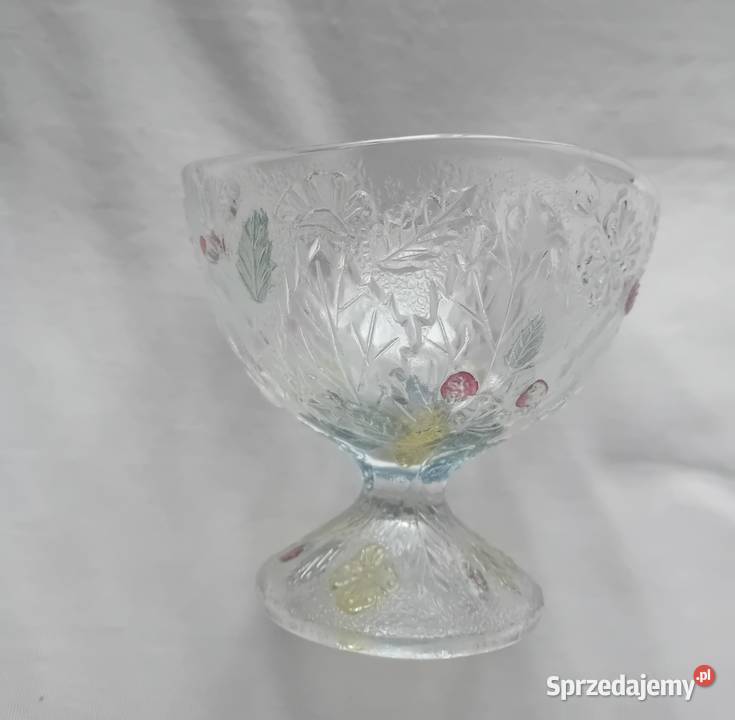 3 pucharki Poziomki Ząbkowice Crystallite proj Koźminek sprzedam