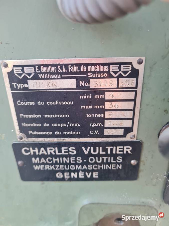 Prasa mimośrodowa Beutler Dąbrowa Tarnowska