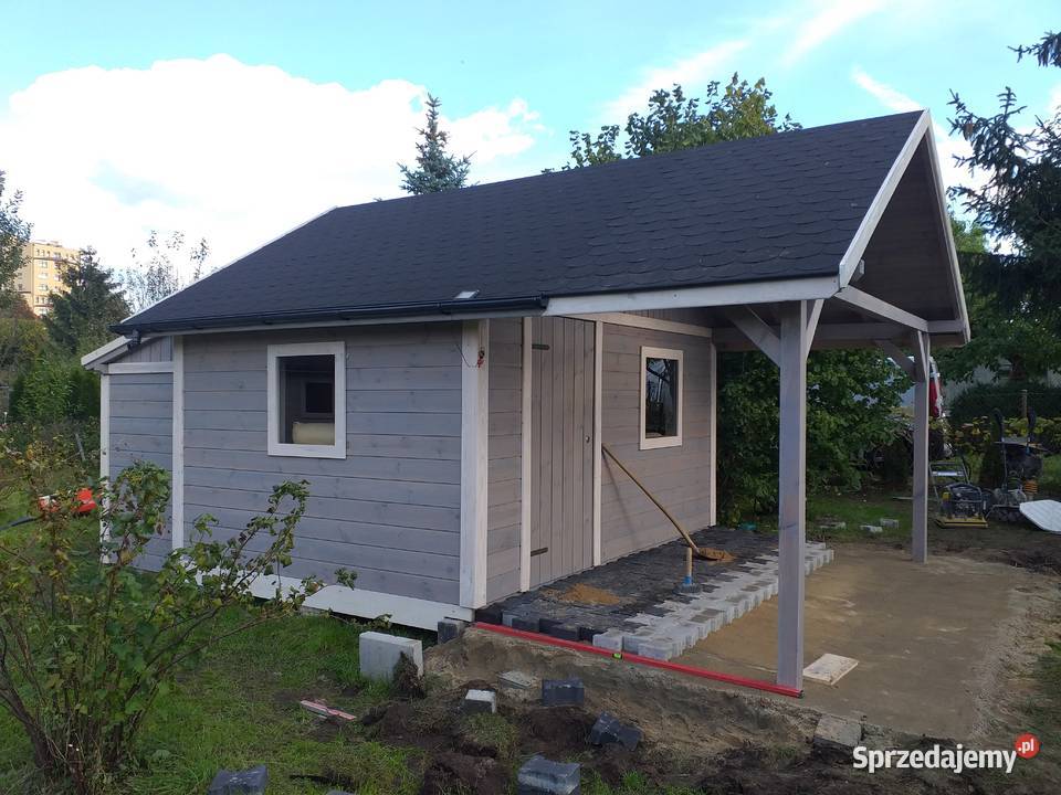 Domek ogrodwy narzędziowy z tarasem letniskowy sprzedam