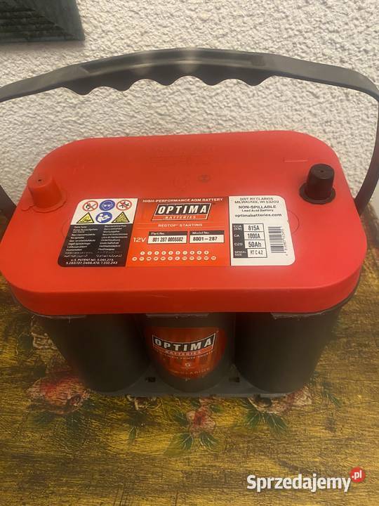 Sprzedam akumulator samochodowy Optima RT C 42 automatyczna Warszawa