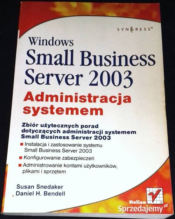 Windows Small Business Server 2003 Susan Chełm