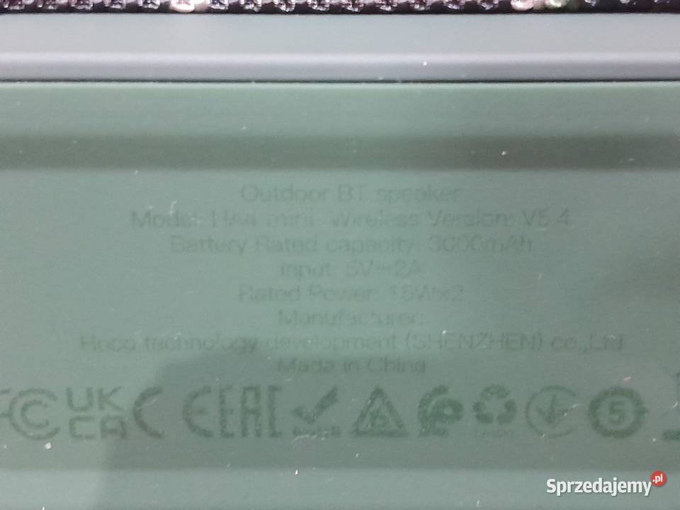 HOCO głośnik bluetooth HA4 Mini zielony kamuflaż Wieliczka sprzedam