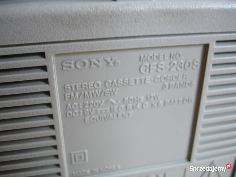 Radiomagnetofon SONY CFS230S Zielona Góra